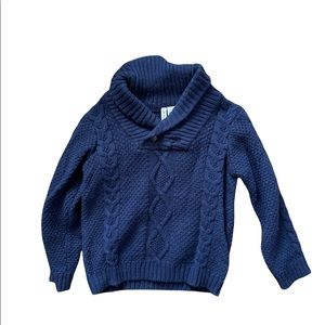 Navy Janie and Jack cable knit sweater